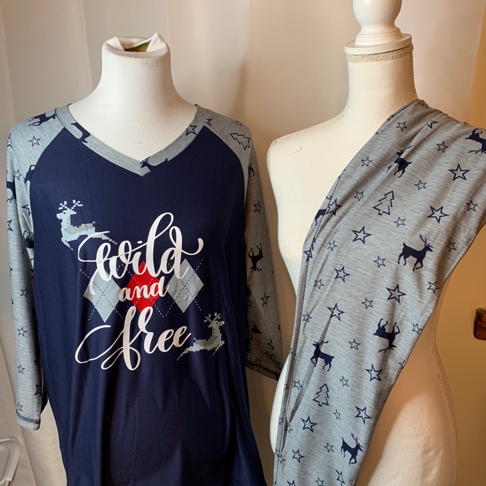 New ! Size medium holiday pjs! Lularoe - Picture 1 of 2